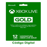 Xbox Live Gold Brasil Br Cartão