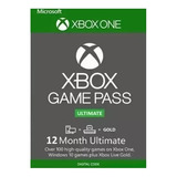 Xbox Live Gold   Game Pass Ultimate Código 12 Meses