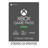 Xbox Live Gold Game Pass Ultimate Código 3 Meses