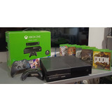 Xbox One 500gb + Kinect + 2 Controles + 4 Jogos - Doom, Sombras Da Guerra, Sombras De Mordor, Sonic Forces