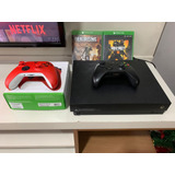 Xbox One X 4k 1tb Com Dois Controles E 2 Jogos