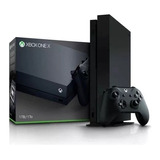 Xbox One X 4k 1tb Standard Preto Com Manetes E Jogos