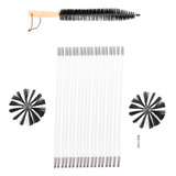 Xc 22 Peças De Limpeza De Chaminé Conjunto De Limpeza De