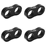 Xeamotor 4 Peças 10an Braçadeira Separadora De Mangueira Linha De Combustível Montagem Braçadeira Divisor Adaptador De Montagem Para Linha De Gás De Tubulação De água De Freio