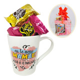 Xícara Caneca Porcelana Presente Dia Das Mães Com Bombons