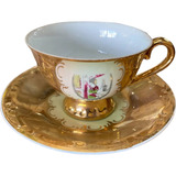 Xicara Cha Antiga Porcelana