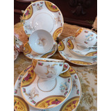 Xícara Chá Porcelana Querubins 3 Lindos Trios