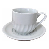 Xícaras Chá De Porcelana Branca Conjunto