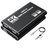 XIIXMASK Placa De Captura De Vídeo Placa De Captura De áudio E Vídeo Cartão De Captura USB 3 0 4K HDMI Loop Out 1080p 60FPS 2K 30FPS Captura De Videogame Para Streaming Funciona Para