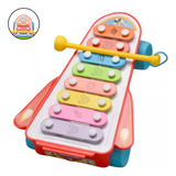 Xilofone Foguete Brinquedo Musical Pedagógico Mickey