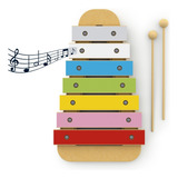 Xilofone Infantil Madeira Montessori Musical Brinquedo