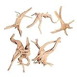 XINGYUXUXIN Tronco Natural De Madeira Flutuante Para Aquário Ramos Sortidos De 9-9 A 15 Cm -5 Peças-