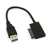 Xiwai USB 3 0 A 7 6 13 Pinos Cabo Adaptador SATA Slimline Para Laptop Cd DVD ROM Unidade óptica