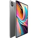 Xixaomiro 3 Em 1 Tablet 10 1 Polegada Android 13 Tablet Com Teclado Capa Mouse 1920x1200 Tela Processador Octa Core 12GB 512GB 32MP 16MP Câmera 8800mAh Bateria Dual SIM Slot Cor De Cinza 512GB 