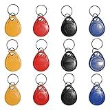 XIXEI 12 Peças Graváveis 125Khz Rfid Chaveiro Proximidade Para Identificação Oculta E Cartão Awid Token Tag Regravável T5577 Cet5577 Universal Em Branco Tags