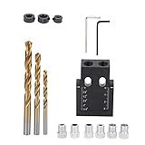 Xnferty 15 Unidades Kit De Gabarito Para Furo De Bolso Kit De Parafusos De Marcenaria Para Cavilha Guias De Marcenaria Ferramenta De ângulo De Junta Posicionador De Furo Inclinado Kit De Ferramentas D