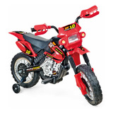Xplast   Homeplay Motocross Azul Moto Elétrica Cor Vermelho 110v 220v