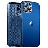 Xsmart Capa Compativel Com Iphone 11 Iphone 12 Iphone 13 Iphone 14 Iphone 15 Pro Max Nano Glass Vidro Temperado Fosco Iphone 11 Azul 