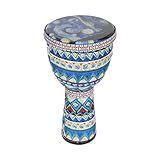 Xtahdge Tambor De Mão Africano Instrumento De Percussão De Tambor Djembe Portátil De 8 Polegadas Com Padrões De Arte Coloridos Para Crianças Pandeiro Leve Iluminação Da Primeira Infância Instrumentos