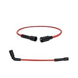 XTPTFABS Conjunto De Fios De Vela De Ignição Vermelho De 8 Mm Compatível Com Harley Davidson Sportster XL 883 1200 2007 2017