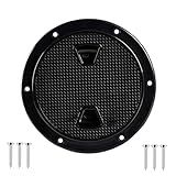 XuanHuZhe Escotilha Preta Para Barco 10 Cm Placas Redondas Antiderrapantes De Inspeção Com Tampa Removível Tampa De Escotilha De Porta De Acesso Marítimo Para Iate Caiaque Barco Trailer Ao Ar