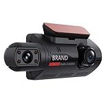 XUANWEI Parte Dianteiro E Traseira Do Came 1080p HD Display Dupla Dash Cam Para Carro 3 Display Carro Câmera De Segurança Veículo Veículo Gravador Carro DVR Visão Noturna Detecção De Movimento Gravação