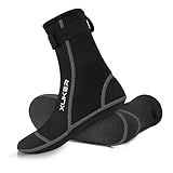 XUKER Meias Aquáticas De Neoprene 3 Mm Meias De Vôlei De Praia à Prova De Areia Botas De Mergulho Para Esportes Aquáticos Ao Ar Livre