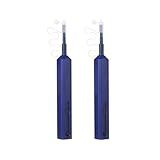 Xunsomten 2 Peças De Limpador De Fibra óptica 1 25 Mm Ponteiras LC MU Caneta De Limpeza De Fibra óptica Mais De 800 Vezes De Limpeza