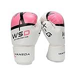 XUSIJAKQ1 Boodun 1 Par Infantil Adulto Feminino Masculino Luvas De Boxe Saco De Areia Treinamento Muay Thai Karatê Luva Luva De Luta Rosa 6 UNZEN