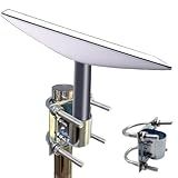 Xuvrir Kit Universal De Montagem De Antena E Antena Starlink Conjunto De Braçadeira Adaptador E Suporte Para Instalação Versátil De Antenas Pratos E Muito Mais Versão Atualizada 2 0 
