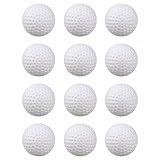Xwejek Pacote Com 12 Bolas De Golfe Brancas De Plástico Bolas De Treinamento De Golfe Vazadas De 42 Mm Fluxo De Ar Bolas De Golfe De Voo Limitadas Para Prática De Swing Campo De Condução Uso