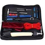 Yaetek Pacote De 10 Ferramentas De Afinador De Piano Com Martelo De Afinação Cunha Chave Mudo Martelo De Madeira Kit De Viagem Com Estojo Kit De Afinação De Piano 10 Itens 