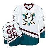 Yajun Charlie Conway 96 Mighty Ducks Movie Ice Hockey Jerseys NHL Moletom Masculino Respirável Camiseta Manga Longa G