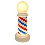 Yajuyi Lâmpada De Poste De Barbearia Luz De Poste De Barbeiro Luz De Sinal Decoração De Barbearia Luz Luminosa De Barbeiro Para Salão De Cabeleireiro