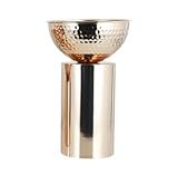 Yajuyi Sobremesa Servindo Tigela Bandeja Frutas Armazenamento Tigela Organização Expositor Suporte Pedestal Tigela Frutas Tigela Pedestal Para Casa 19cmx29cm
