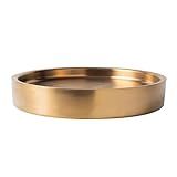 Yajuyi Tigela Refrigeradora De Parede Dupla Tigela Redonda Para Frutos Do Mar Ostras Bandeja Refrigerada De Lagostins Prato De Servir Frutos Do Mar 28cm Ouro