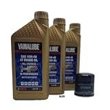 Yamaha Kit De Troca De Filtro De óleo Para Todos Os Modelos Viking 700 Viking VI 700 2014 2024 Yamaha Part 5GH 13440 80 00 E 3 Quartos De Alto Desempenho LUB 10W40 FS 12