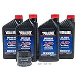 Yamaha Kit De Troca De Filtro De óleo Para Todos Os Modelos Wolverine X2 X4 850 2018 2024 Yamaha Part 5GH 13440 80 00 E 4 Quarts Multiuso LUB 10W40 AP 12