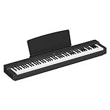 Yamaha Piano Digital P-225- Preto - Piano Digital Leve E Portátil Com Teclado Compacto Graded Hammer- 88 Teclas Pesadas E 24 Sons De Instrumento
