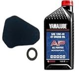 Yamaha TTR 50 2006 2024 Kit De Troca De Filtro De Ar E óleo Para Todos Os Modelos Yamaha Part S 1P6 E4451 01 00 E 1 Litro Multiuso LUB 10W40 AP 12
