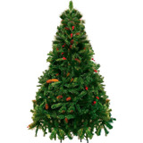 Yangzi Árvore De Natal Decorada Alpina 1 80m 660 Galhos Cor Verde