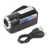 Yanmis Filmadora De Câmera De Vídeo, 2 Polegadas Tft Lcd Sceen Vlogging Gravador Hd Digital Com Zoom 16x Com Micro Usb Para Presente Infantil (preto)