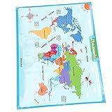 Yardenfun 1 Folha Mapa Mundial Mapa Do Mundo Geral Mapa De Parede Cartaz Do Mundo Mapa Mundi Para Sala De Aula Poster Mapa Eua Mundo Mapa Cartaz Grande Filho Papel Sintético Laminado