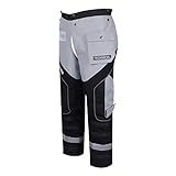 YARDMARIS Versão Técnica Para Motosserra- Calça Protetora Para Motosserra- Avental De Segurança- Classe A- Grande- Preto- Cinza- M-G