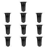 Yardwe 10 Pcs Vaso De Orquídea Raiz Vasos De Berçário Vasos De Flores De Jardim Plantador Pote De Mudas Vasos De Mudas De Plantio Hidropônico Claro Máquina De Mudas Ar Livre Plástico