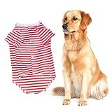 Yardwe Camisas De Cachorro Camiseta De Cachorro Camisa De Cachorro Grande Colete Para Cachorro Camisa Listrada Para Cachorro Fantasias De Cachorro Ferramenta Vermelho Verão