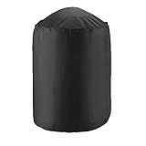 Yardwe Rodada Tampa Da Grade Oxford Pano Capa Impermeável Ao Ar Livre PARA CHURRASCO Churrasqueira Cobrir Resistente RAIOS UV 70X75cm Churrasco Gás Capa Preta