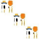 YARNOW 3 Partidas Lavadora Corrente Bicicleta Limpador Corrente Bike Limpador Corrente Bicicleta Escova Corrente Bicicleta Limpeza Bicicletas Limpar Limpo