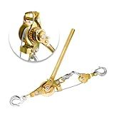 YATOINTO Extrator De Guincho De Cabo De 4 Toneladas Come Along Corda Dupla Extrator Manual Resistente De 3 991 Kg Com 3 Ganchos Extrator De Catraca De Cabo Com Engrenagem De Metal Duplo Para