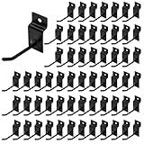 Yauhar Conjunto Sortido De 60 Peças De Ganchos De Parede De 5 Cm Ganchos De Parede De Metal Resistente Ganchos De Parede De Painel De Metal Resistente Cabides De Exibição De Grade De Placa Para